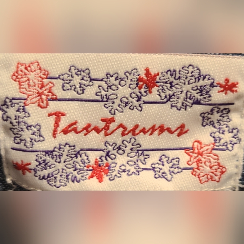 Womans Tantrum Holiday Patchwork Denim Jacket - image 2